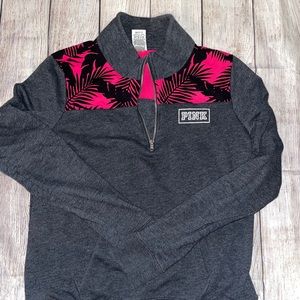 Pink quarter zip